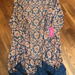 Xhalartion floral cardigan or beach cover up